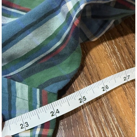 2 Vintage Polo Ralph Lauren Shirt McMeel Men's Size L Brown - Green Custom Plaid - Picture 6 of 10